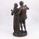 Albert-Ernest CARRIER-BELLEUSE (1824-1887)
Couple de promeneurs

Bronze signé A. Carrier Belleuse.

Haut. 44...