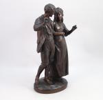Albert-Ernest CARRIER-BELLEUSE (1824-1887)
Couple de promeneurs

Bronze signé A. Carrier Belleuse.

Haut. 44...