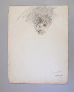 Jean René CARRIERE (1887-1982)
Buste de Bernard DUCHARNE enfant

Marbre blanc signé....