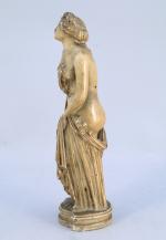 d'après James PRADIER (1790-1852)Flore Plâtre à patine miel.Haut. 29,5 cm....