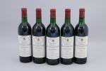 MOULIS, 14 bouteilles dont :
Château Chemin Royal, 1985, 2 bouteilles,...