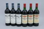 FRONSAC, 7 bouteilles dont :
Château Vieille Cure 1990, 3 bouteilles,...