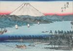 JAPON. ENSEMBLE comprenant :- deux CHUBAN YOKO-E par Hiroshige II,...