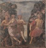 JEAN MOSNIER (Blois, 1600-1656) 
Apollon et les Muses 

Toile.

Haut. 145...