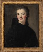 ATTRIBUÉ À MARIANNE LOIR (Paris, vers 1715-1769) Portrait présumé de...