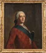 ÉCOLE FRANÇAISE DU MILIEU DU XVIIIe SIÈCLEPortrait de Louis XVToile.Haut....