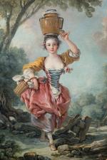 FRANÇOIS BOUCHER (Paris, 1703-1770) La petite laitière, 1769Toile.Signée et datée...